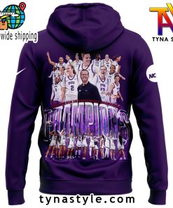 TCU Horned Frogs University Womens Basketball 2025 Big 12 Regular Season Champions Hoodie 3