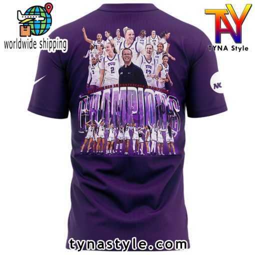 TCU Horned Frogs University Women’s Basketball 2025 Big 12 Regular Season Champions T shirt