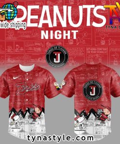 Toros de Tijuana 75 Aniversario de Peanuts Baseball Jersey