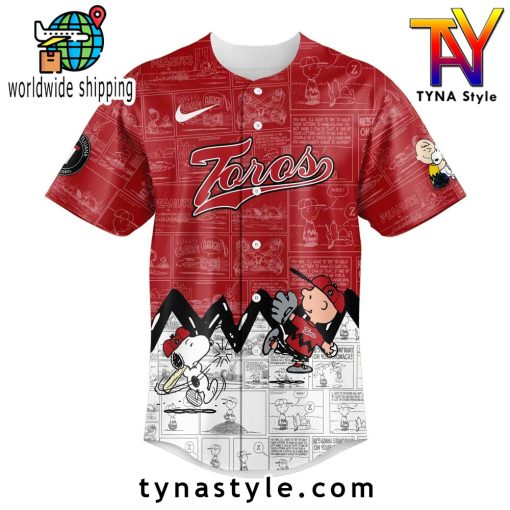 Toros de Tijuana 75 Aniversario de Peanuts Baseball Jersey