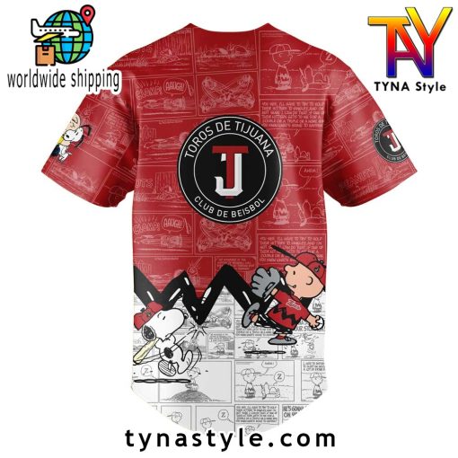 Toros de Tijuana 75 Aniversario de Peanuts Baseball Jersey