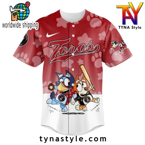 Toros de Tijuana x Bluey and Bingo Baseball Jersey