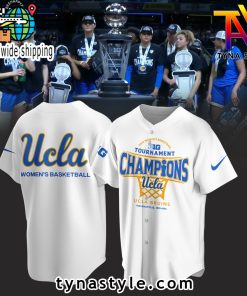 UCLA Bruins Basketball 2025 Big 10 Baseball Jersey Limited Edition White