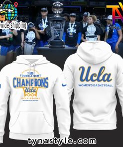 UCLA Bruins Basketball 2025 Big 10 Hoodie Limited Edition White