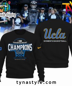 UCLA Bruins Basketball 2025 Big 10 Sweatshirt Limited Edition Black