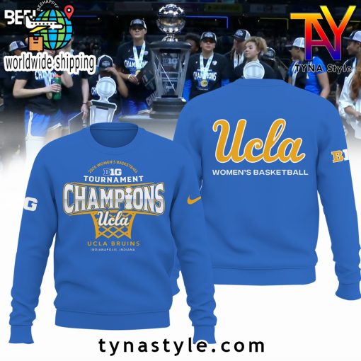 UCLA Bruins Basketball 2025 Big 10 Sweatshirt Limited Edition Blue