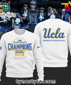 UCLA Bruins Basketball 2025 Big 10 Sweatshirt Limited Edition White