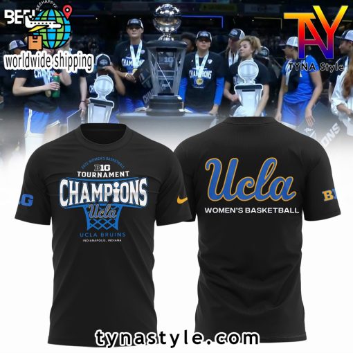 UCLA Bruins Basketball 2025 Big 10 T-Shirt Limited Edition Black