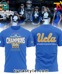 UCLA Bruins Basketball 2025 Big 10 T-Shirt Limited Edition Blue