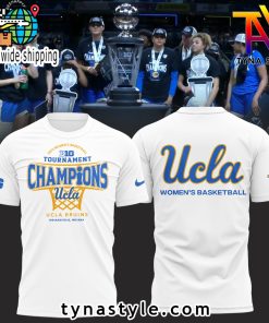 UCLA Bruins Basketball 2025 Big 10 T-Shirt Limited Edition White